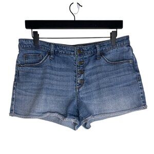 Universal Thread High Rise Denim Shorts Womens 12 31 Button Fly